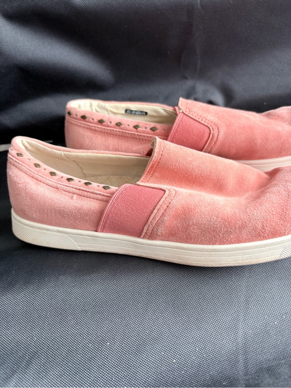 Women's Pink Slip-On Suede Loafers